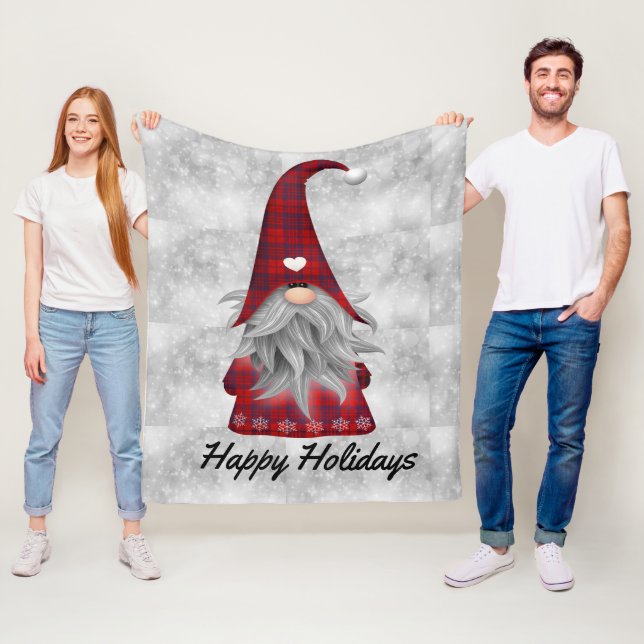 Jul Tomte Fleecefilt (På plats)