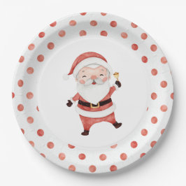 Jul Tomte Första födelsedagen Pappers Tallrik