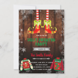 Jul-tomte ful julgran tema inbjudningar