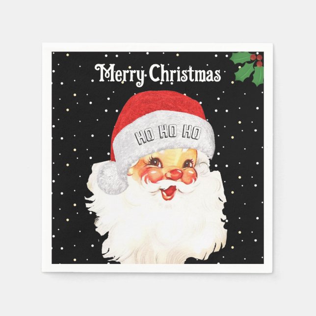 Jul Tomte HO HO HO Pappersservett (Framsidan)