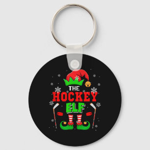 Jul Tomte Hockey Keps Skor Matchande Spelare Nyckelring