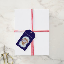 Jul tomte hus presentetikett