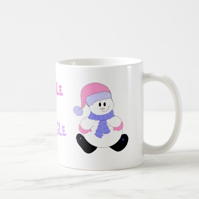 Jul tomte i rosa kaffemugg (Höger)