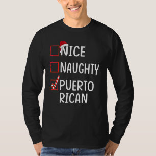 jul tomte julen trevlig stygg Puerto Ric T Shirt