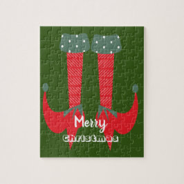 Jul Tomte Klackar God Jul Pussel