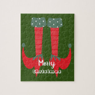 Jul Tomte Klackar God Jul Pussel