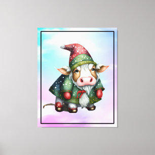 Jul Tomte Ko Design-83456 Canvastryck