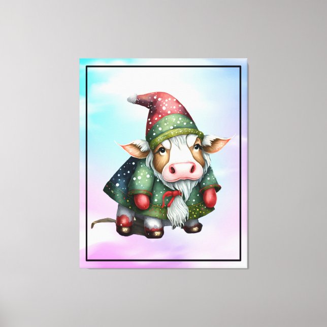 Jul Tomte Ko Design-83456 Canvastryck (Framsida)