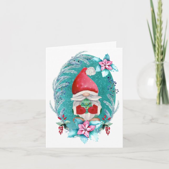 Jul Tomte Kort (Framsida)