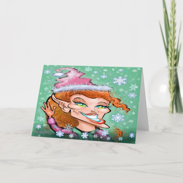 Jul Tomte Kort (Framsida)