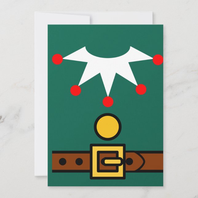 Jul Tomte Kostym för Kvinnor, Barn, Flickor, Xmas Inbjudningar (Framsida)