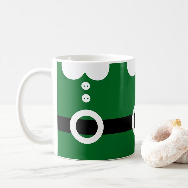 Jul Tomte Kostym - Ren Jul grafik Kaffemugg (Med munk)