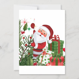 Jul Tomte Magnetisk Inbjudningskort