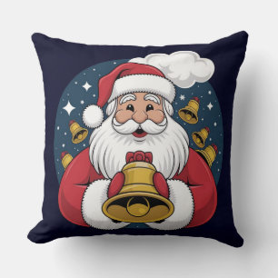 Jul tomte med klockor julkudde kudde