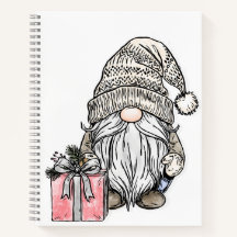 Jul Tomte med Present Journal