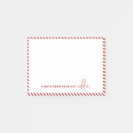 Jul Tomte Meddelande Ett meddelande från din Tomte Post-it Block