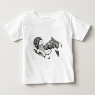 Jul tomte och Paint Horse Tee Shirt