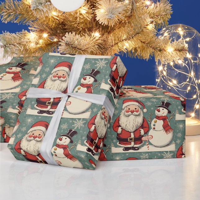Jul Tomte och Snöman  Presentpapper (Helgdagar)