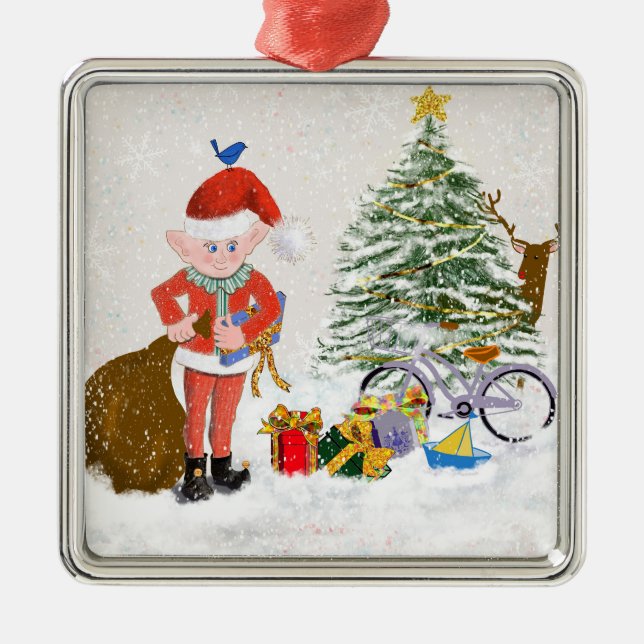 Jul Tomte Ornament (Framsidan)