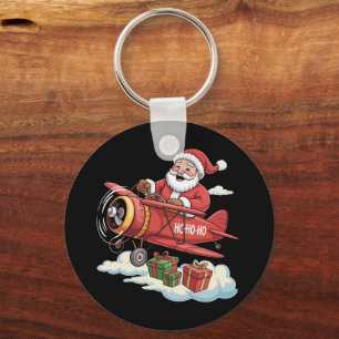 Jul Tomte Pilot Flyger Flygplan Present Nyckelring
