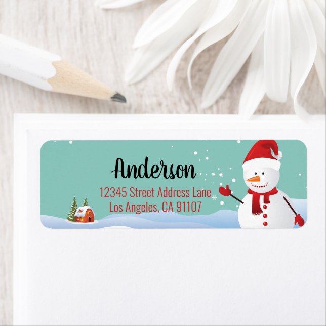 Jul Tomte Returadressetiketter Returadress Etikett (Insitu)