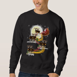 Jul Tomte Ridande Get Get Jul Lång Ärmad Tröja