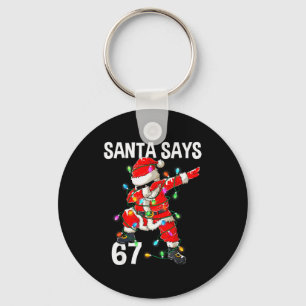 Jul Tomte Säger 67 Sex Sju Meme Rolig God Jul Nyckelring