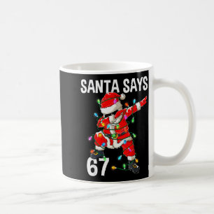 Jul Tomte Säger 67 Sex Sju Meme Roligt God Jul Kaffemugg