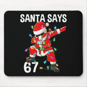 Jul Tomte Säger 67 Sex Sju Meme Roligt God Jul Musmatta