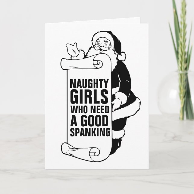 JUL TOMTE SNALL Flicka GRATTULATIONSKORT Kort (Framsida)