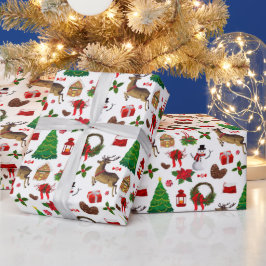 Jul Tomte Snömannen Julpresenter Presentpapper