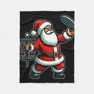 Jul Tomte som spelar Disc Golf Pajama Xma Fleecefilt