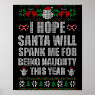 Jul Tomte Spankar Busig Ful Jul Sweat Poster