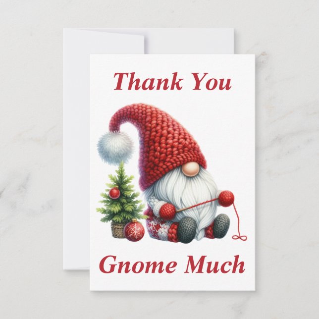 Jul Tomte Tack Kort (Framsida)