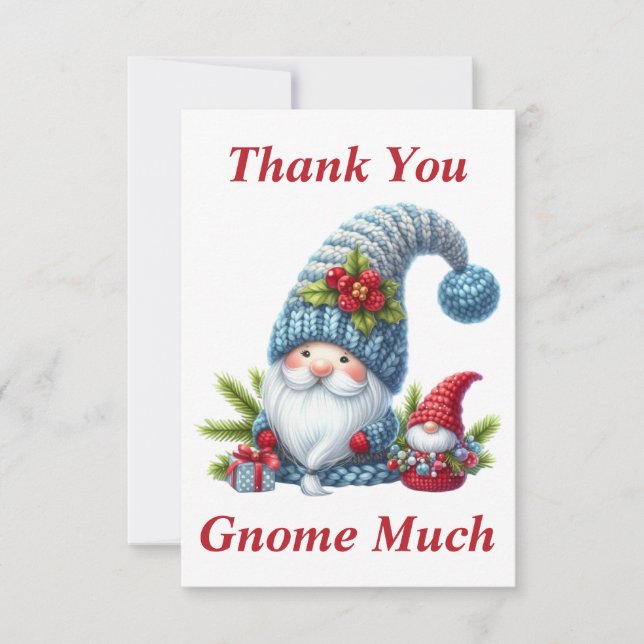Jul Tomte Tack Kort (Framsida)