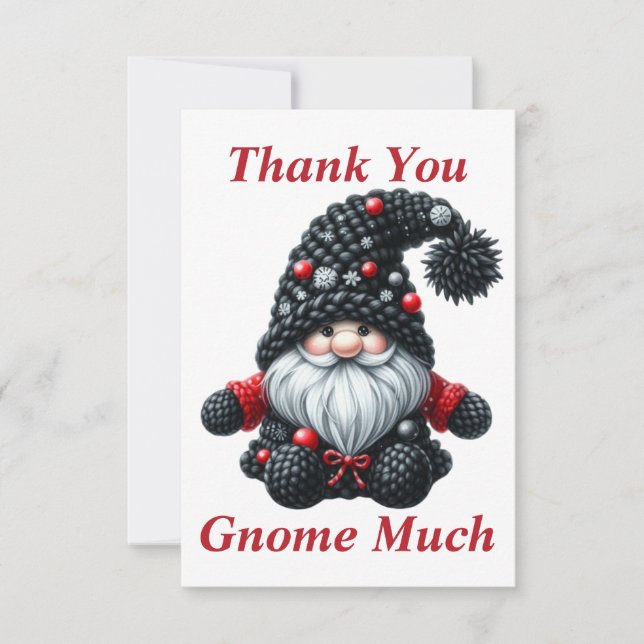 Jul Tomte Tack Kort (Framsida)