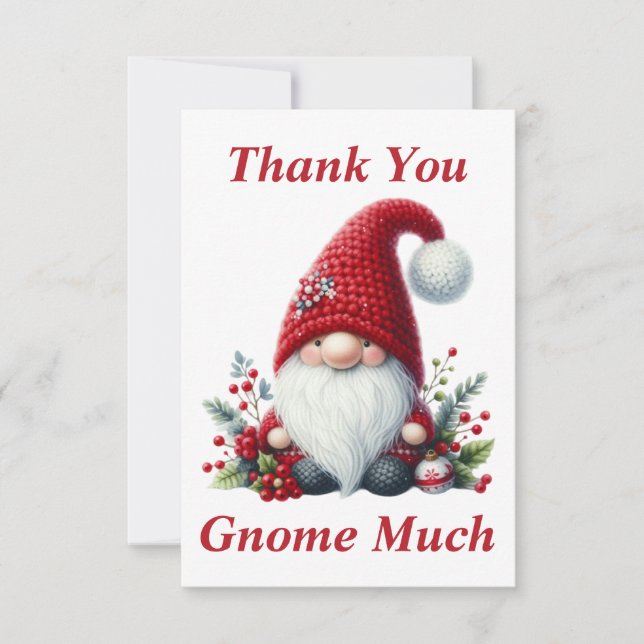 Jul Tomte Tack Kort (Framsida)