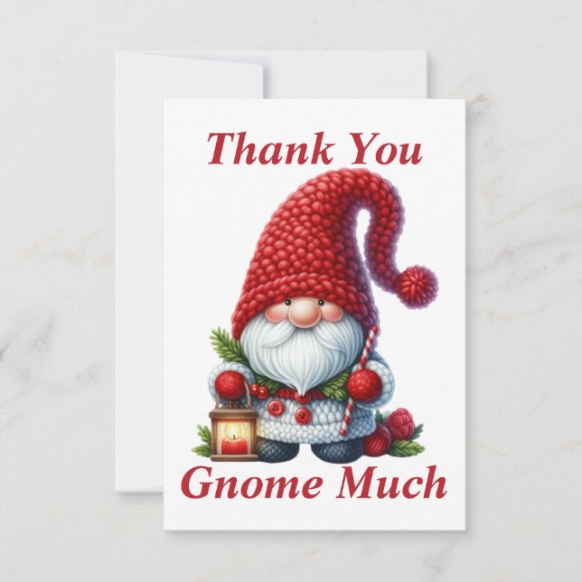 Jul Tomte Tack Kort (Framsida)