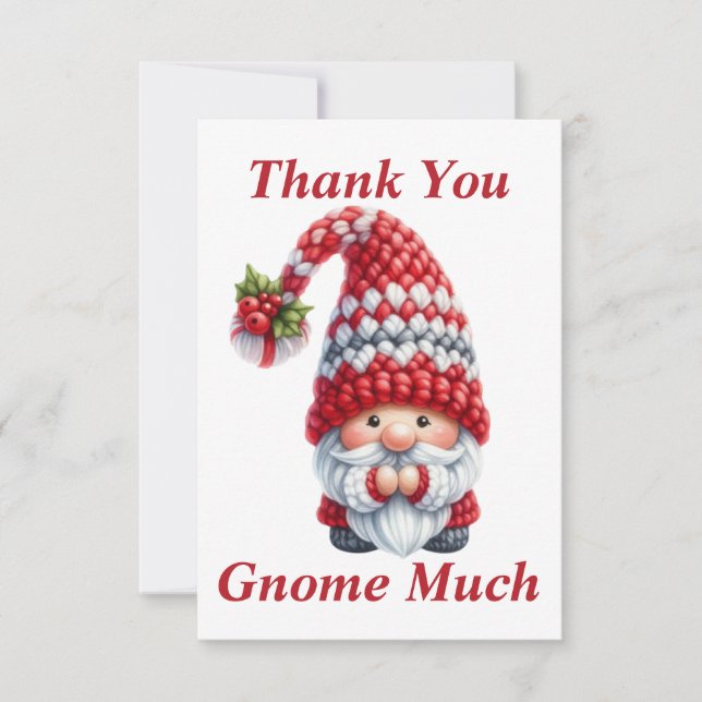 Jul Tomte Tack Kort (Framsida)