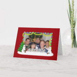 Jul Tomtefamilj Fotoram Helgkort