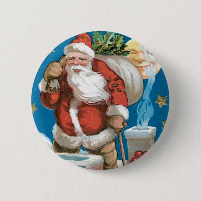 Jul tomten med måne knapp (Framsida)