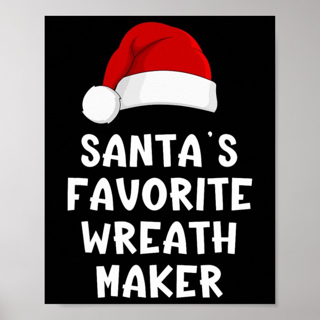 Jul Tomtens Favorit Kransmakare Roligt Jul Poster (Framsidan)