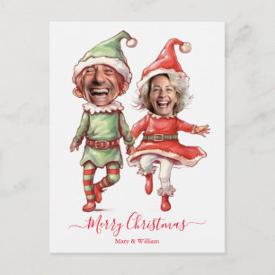 Jul-tomtepar Helg Vykort