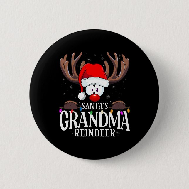 Jul Tomtes Farmor Ren Matchande X-mas  Knapp (Framsida)