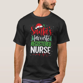Jul Tomtes Favorit Sjuksköterska Jul Tomte T Shirt