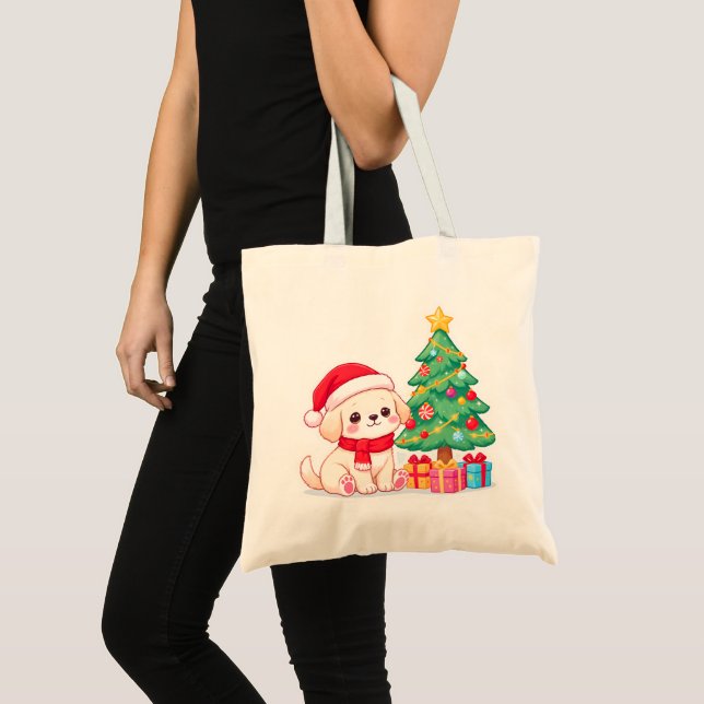 Jul Tote Påse För Hundälskare Tygkasse (Framsida (produkt))