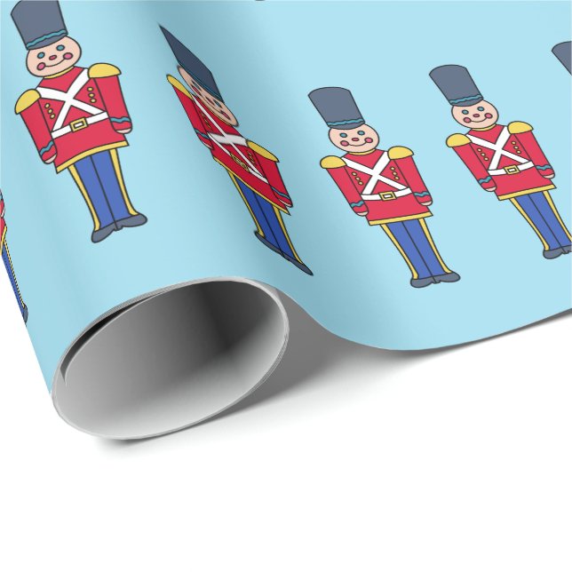 Jul Toy Soldiers Presentpapper (Rullad Hörn)