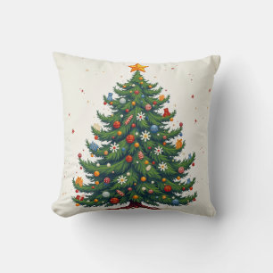 Jul Träd Pillow Chusion Kudde