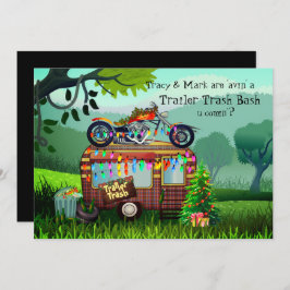 Jul TRAILER WHITE SOPOR BASH Funny Party Inbjudningar