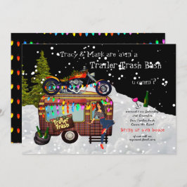 Jul TRAILER WHITE SOPOR BASH Funny Party Inbjudningar